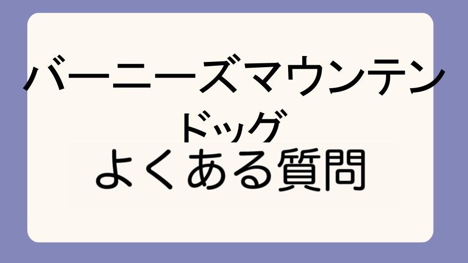 「バーニーズマウンテンドッグが怖いと感じる理由とその対策」